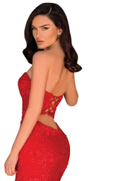 4 of 4 Clarisse 5132 Dress Red