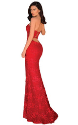 2 of 4 Clarisse 5132 Dress Red