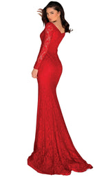 4 of 8 Clarisse 5134 Dress Red