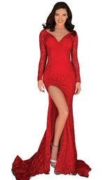 2 of 8 Clarisse 5134 Dress Red