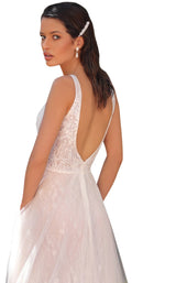 6 of 6 Clarisse 600206 Dress Ivory