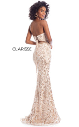 2 of 4 Clarisse 8017 Dress Gold-Nude