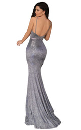 2 of 4 Clarisse 8097 Dress Gunmetal-Royal