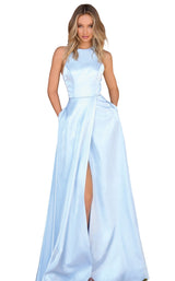 1 of 4 Clarisse 8104 Dress Ice-Blue