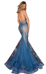 2 of 4 Clarisse 8128 Dress Marine-Blue-Nude