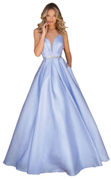 1 of 6 Clarisse 8182 Dress Periwinkle