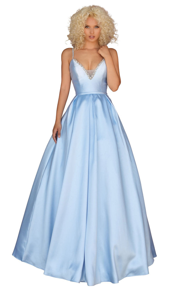 Clarisse 8199 Dress Powder-Blue