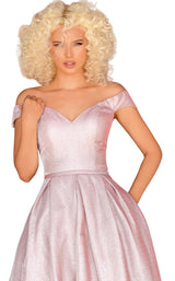 3 of 4 Clarisse 8231 Dress Silver-Blush