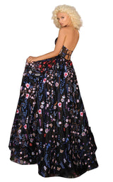 2 of 4 Clarisse 8243 Dress Black-Royal-Multi