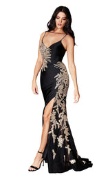 1 of 5 Cinderella Divine CM311 Dress Black-Gold