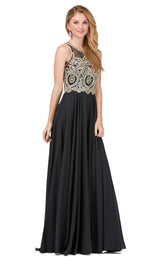 1 of 9 Dancing Queen 2234 Dress Black-Gold