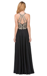 9 of 9 Dancing Queen 2234 Dress Black-Gold