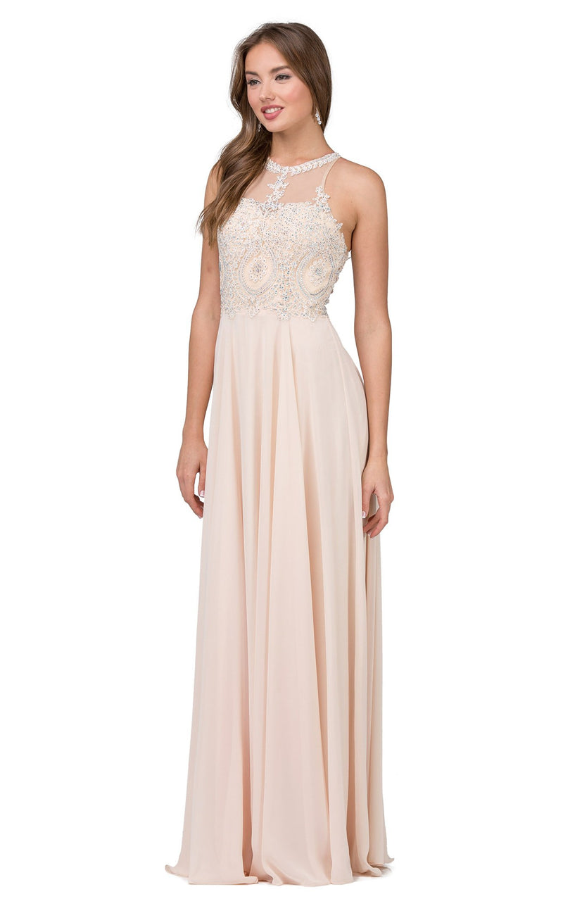 Dancing Queen 2234 Dress Champagne