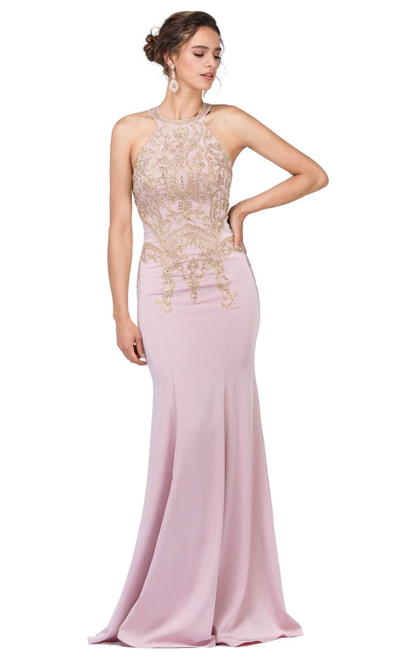 Dancing Queen 2457 Dress Dusty-Pink