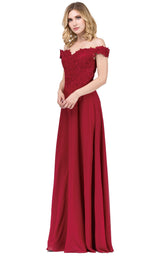 3 of 12 Dancing Queen 2492 Dress Burgundy