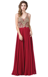 2 of 6 Dancing Queen 2494 Dress Burgundy