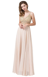 3 of 6 Dancing Queen 2494 Dress Champagne