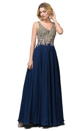 5 of 6 Dancing Queen 2494 Dress Navy