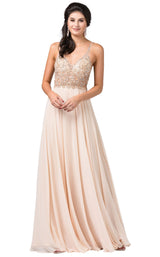 2 of 3 Dancing Queen 2513 Dress Champagne