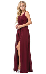 2 of 6 Dancing Queen 2541 Dress Burgundy