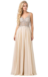 2 of 4 Dancing Queen 2570 Dress Champagne