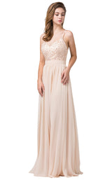 2 of 4 Dancing Queen 2571 Dress Champagne