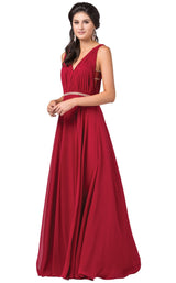 2 of 5 Dancing Queen 2588 Dress Burgundy