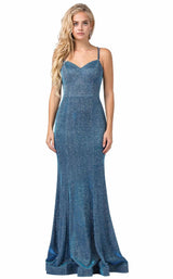 1 of 7 Dancing Queen 2698 Dress Blue