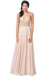 1 of 4 Dancing Queen 2716 Dress Champagne