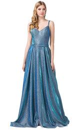 1 of 7 Dancing Queen 2720 Dress Blue