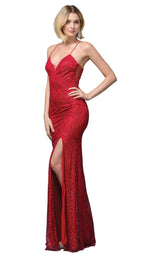 1 of 4 Dancing Queen 2817 Dress Red