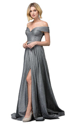 1 of 4 Dancing Queen 2824 Dress Charcoal