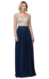 3 of 4 Dancing Queen 2839 Dress Navy