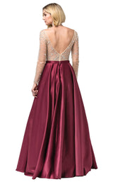 2 of 2 Dancing Queen 2840 Dress Burgundy