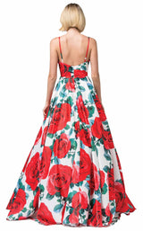 2 of 2 Dancing Queen 2845 Dress White-Red-Print