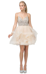 2 of 5 Dancing Queen 3050 Dress Champagne