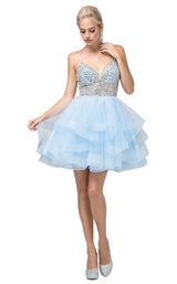 4 of 5 Dancing Queen 3050 Dress Sky-Blue