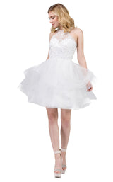 4 of 5 Dancing Queen 3078 Dress Off-White