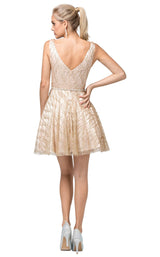 5 of 5 Dancing Queen 3103 Dress Gold