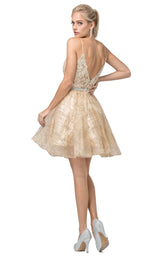 3 of 3 Dancing Queen 3152 Dress Gold