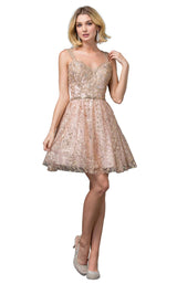 2 of 3 Dancing Queen 3222 Dress Rose-Gold