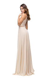 3 of 4 Dancing Queen 9548 Dress Champagne