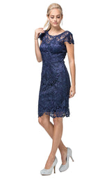 2 of 3 Dancing Queen 9677 Dress Navy