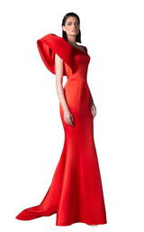 1 of 2 Edward Arsouni Couture FW0403 Red