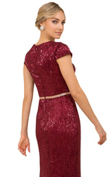 7 of 8 Nox Anabel F338 Dress Burgundy