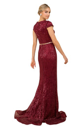 3 of 8 Nox Anabel F338 Dress Burgundy