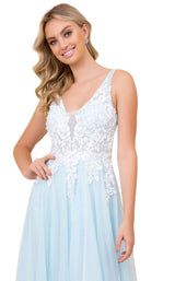 11 of 15 Nox Anabel G048 Dress Pale-Blue