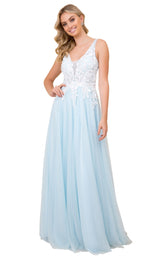 3 of 15 Nox Anabel G048 Dress Pale-Blue