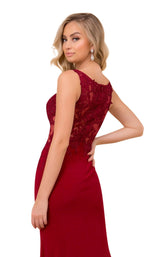 7 of 8 Nox Anabel J326 Dress Burgundy