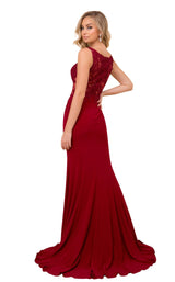 3 of 8 Nox Anabel J326 Dress Burgundy